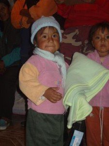 loma grande 8 one of the children with the blankets